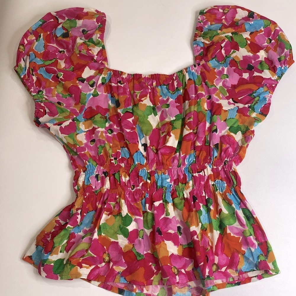 BN Sanctuary Printed Easy Faux Button Front Top - Picture 5 of 7